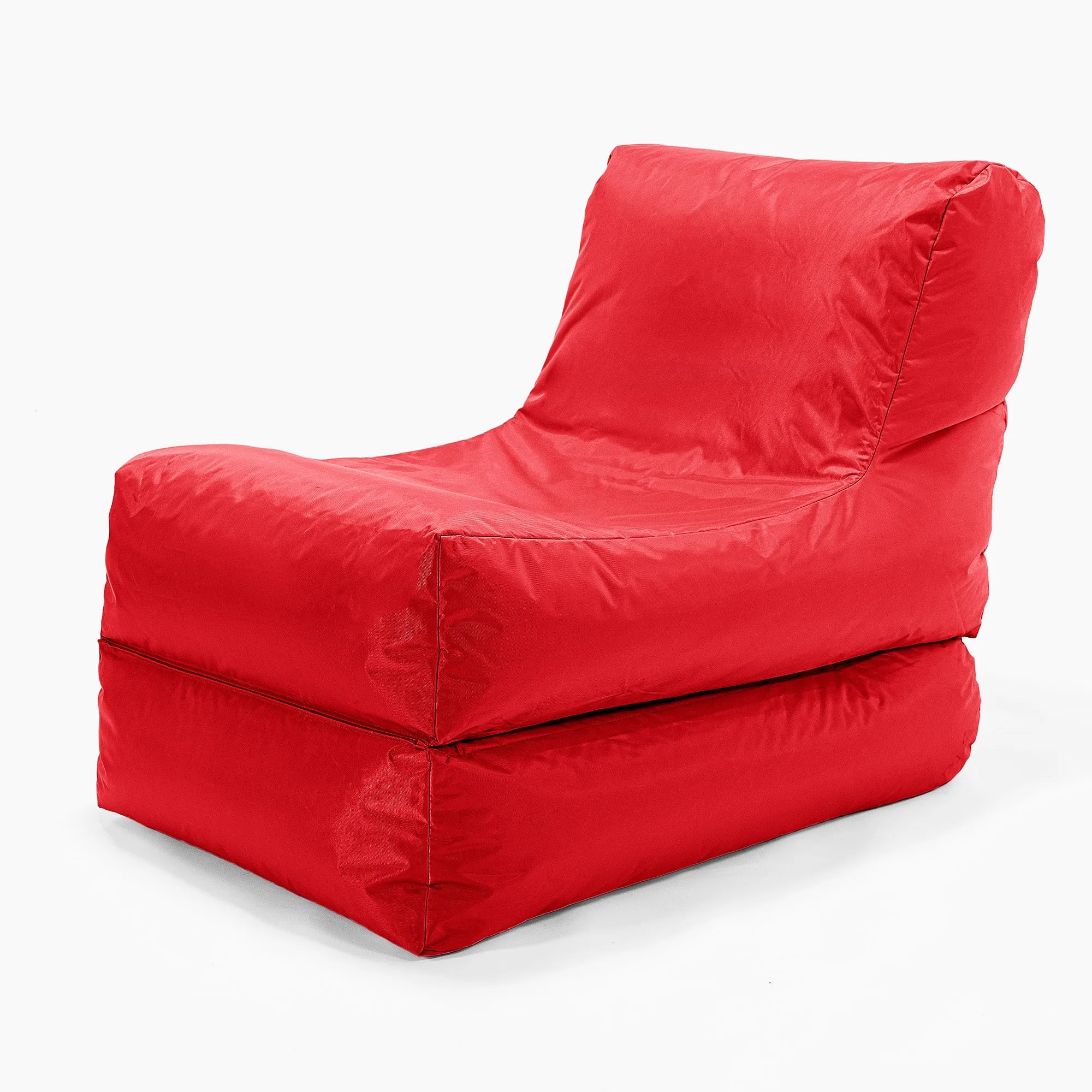 2 in 1 Garden Sun Lounger Bean Bag - SmartCanvas™ Red
