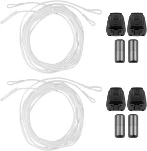 2 Pairs Shoelace Kit for Salomon, No Tie Round Shoe laces Strings for Salomon Speedcross Ski Shoes