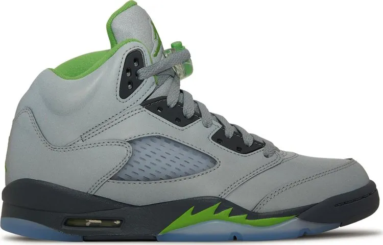 Air Jordan 5 Retro GS Green Bean 2022 sneakers, gray