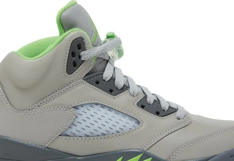 Air Jordan 5 Retro GS Green Bean 2022 sneakers, gray