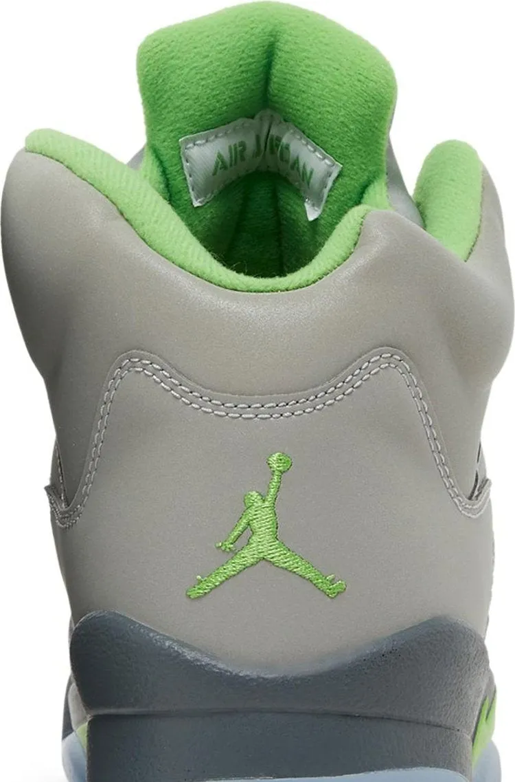 Air Jordan 5 Retro GS Green Bean 2022 sneakers, gray