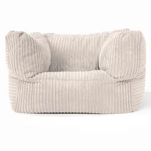 Albert Bean Bag Armchair - Cord Ivory