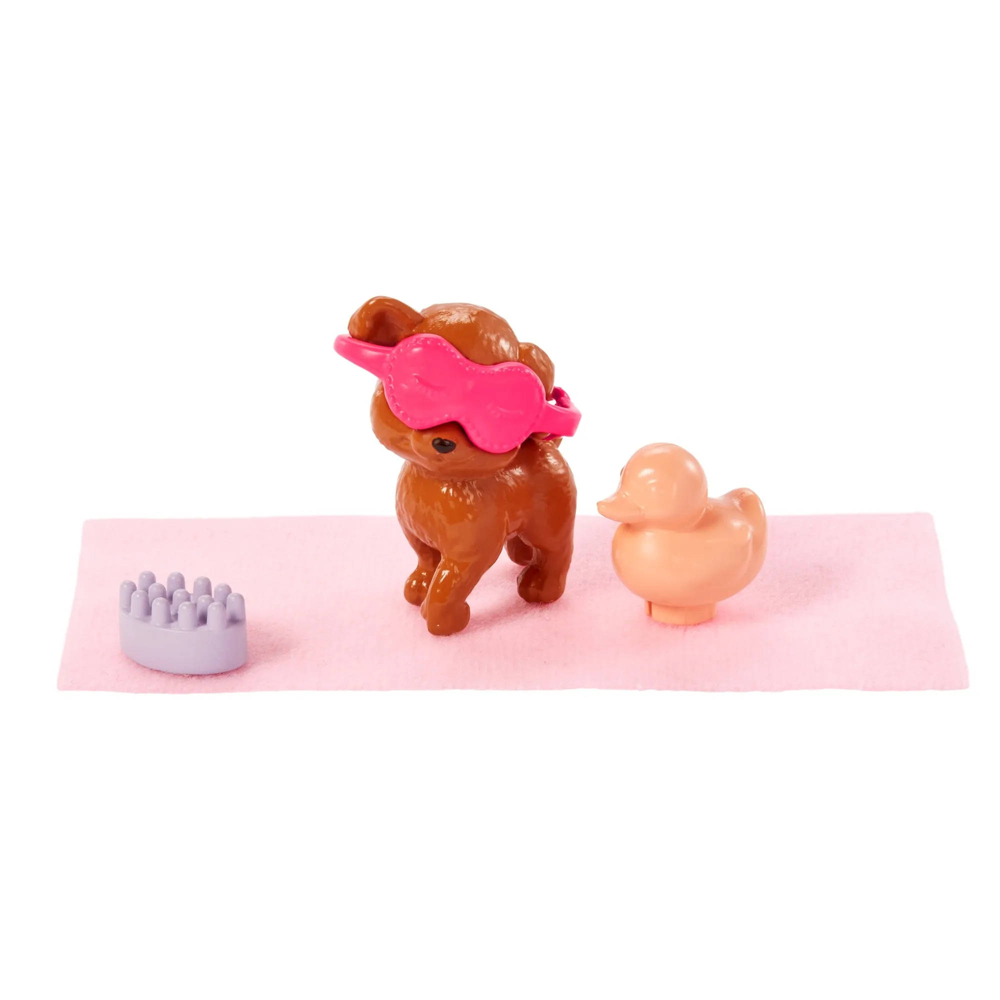 Barbie Wellness Doll Playset with Blonde Doll with Pet Puppy, Barbie Sets, Spa Day, Lemon Print Bathrobe, Headband and Eye Mask for Kids Ages 3 