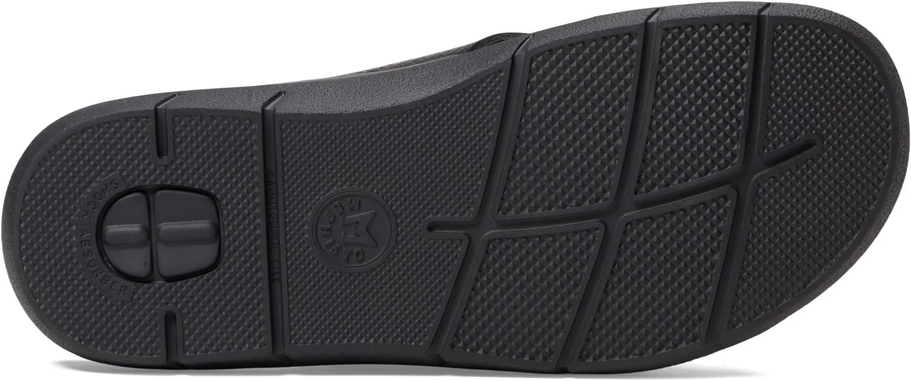 Conrad Mephisto Flat Sandals in Black Buffalo/Randy