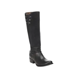 Cuadra Women's Volturno Full Leather Grain Black Boots