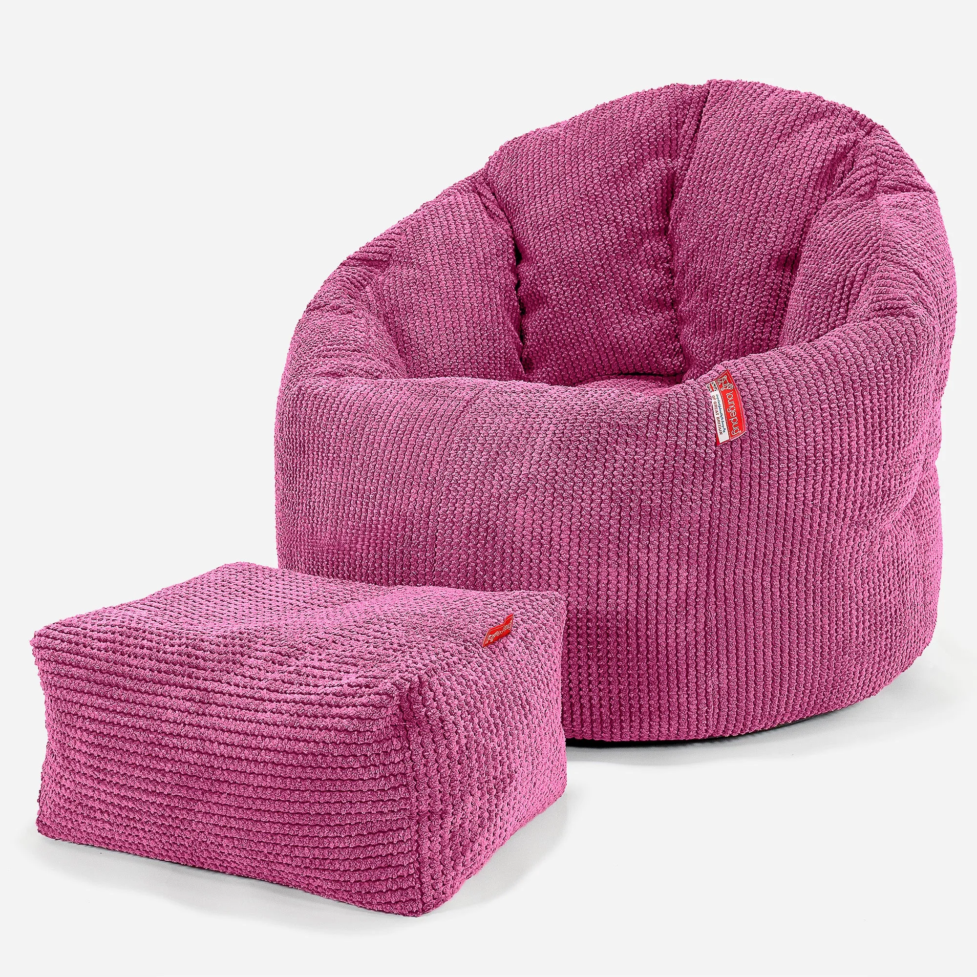 Cuddle Up Beanbag Chair - Pom Pom Pink