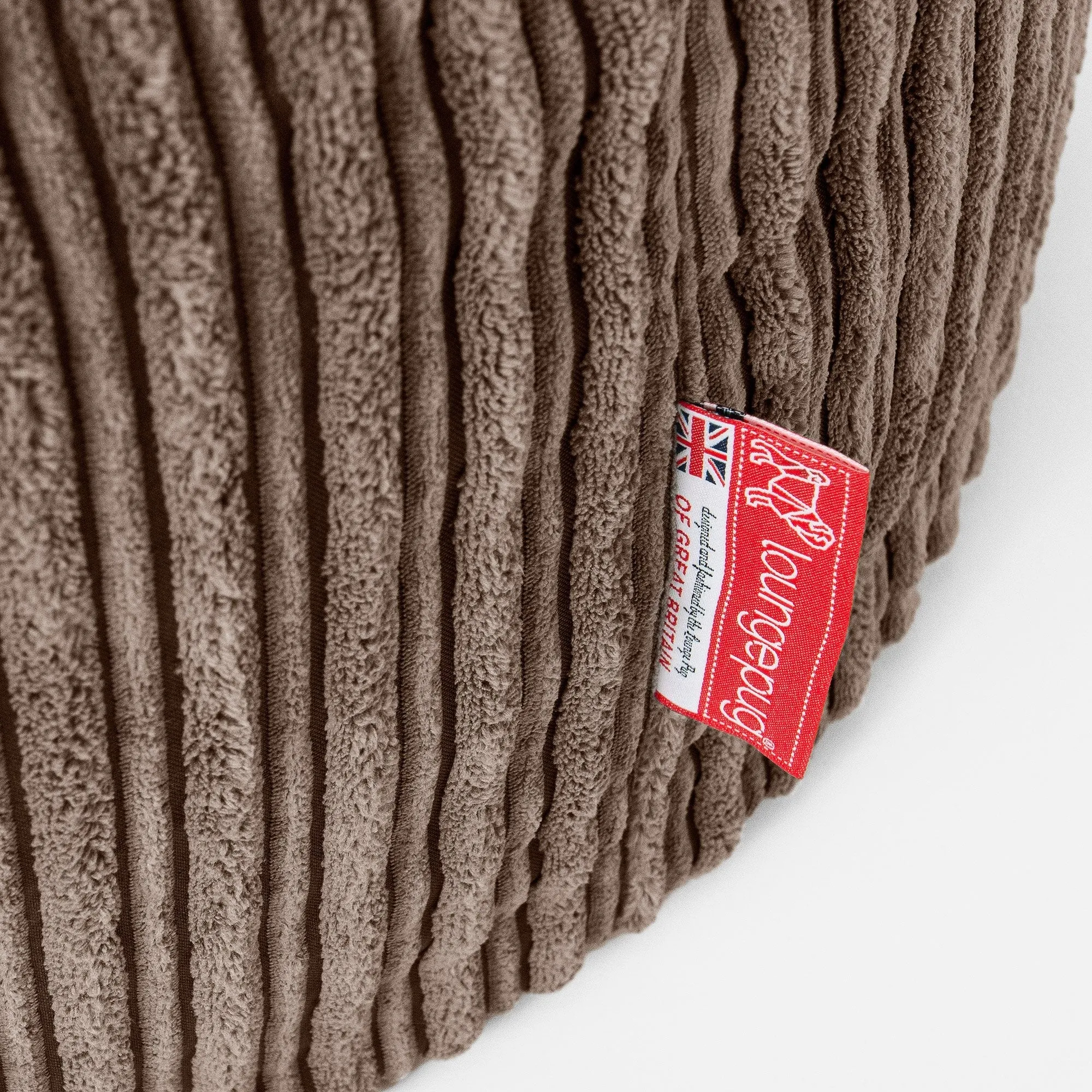 Double Day Bed Bean Bag - Cord Mocha Brown