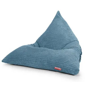 Gaming Lounger Bean Bag - Cord Aegean Blue
