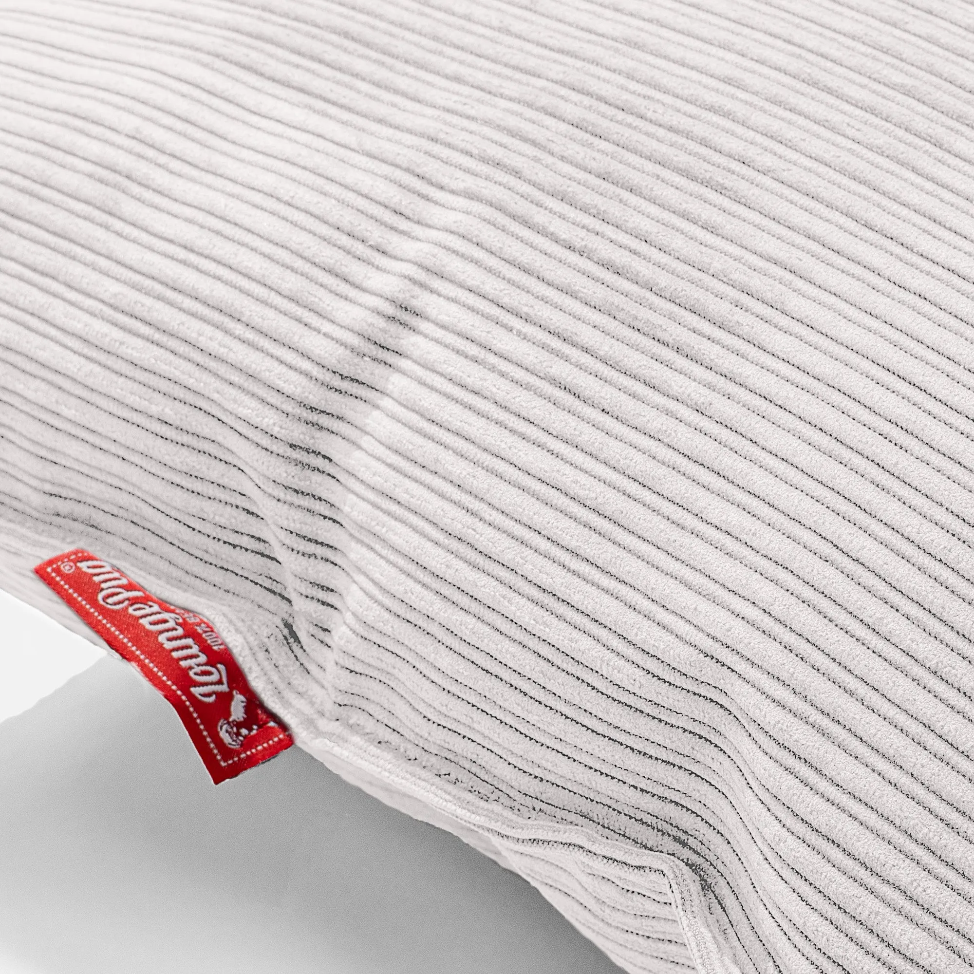 Highback Bean Bag Chair - Pinstripe Stone