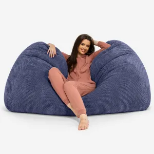 Huge Bean Bag Sofa - Pom Pom Purple