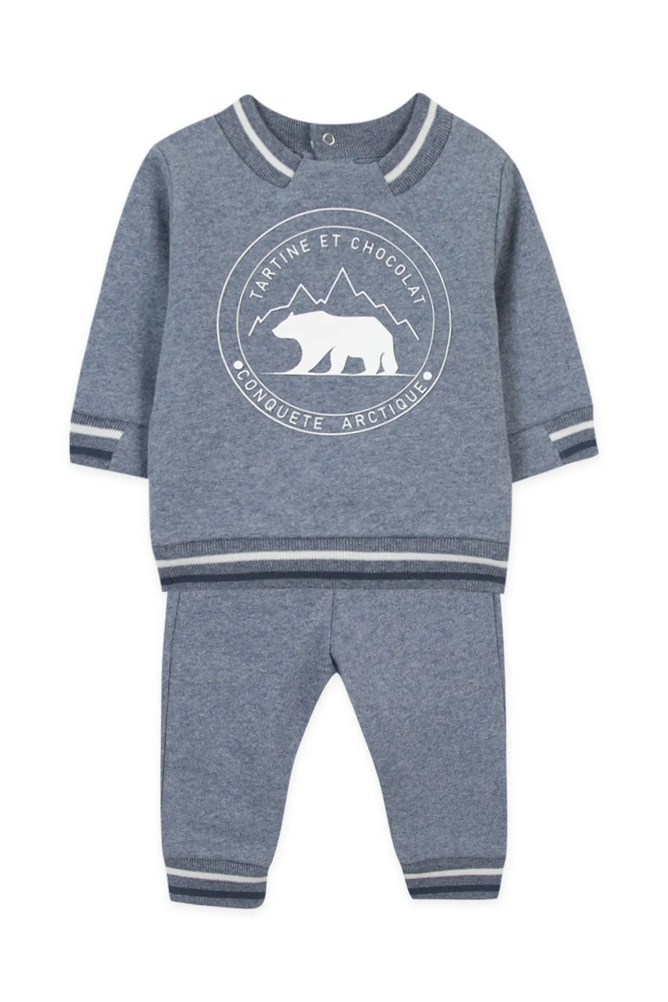 Jogging - Coton Bleu grisé