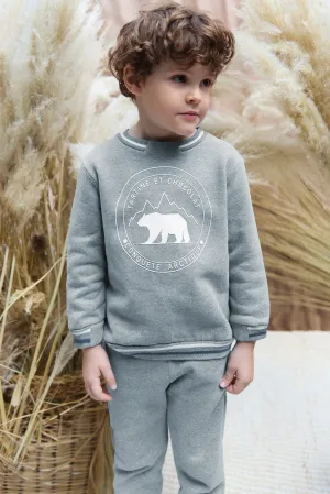 Jogging - Coton Bleu grisé