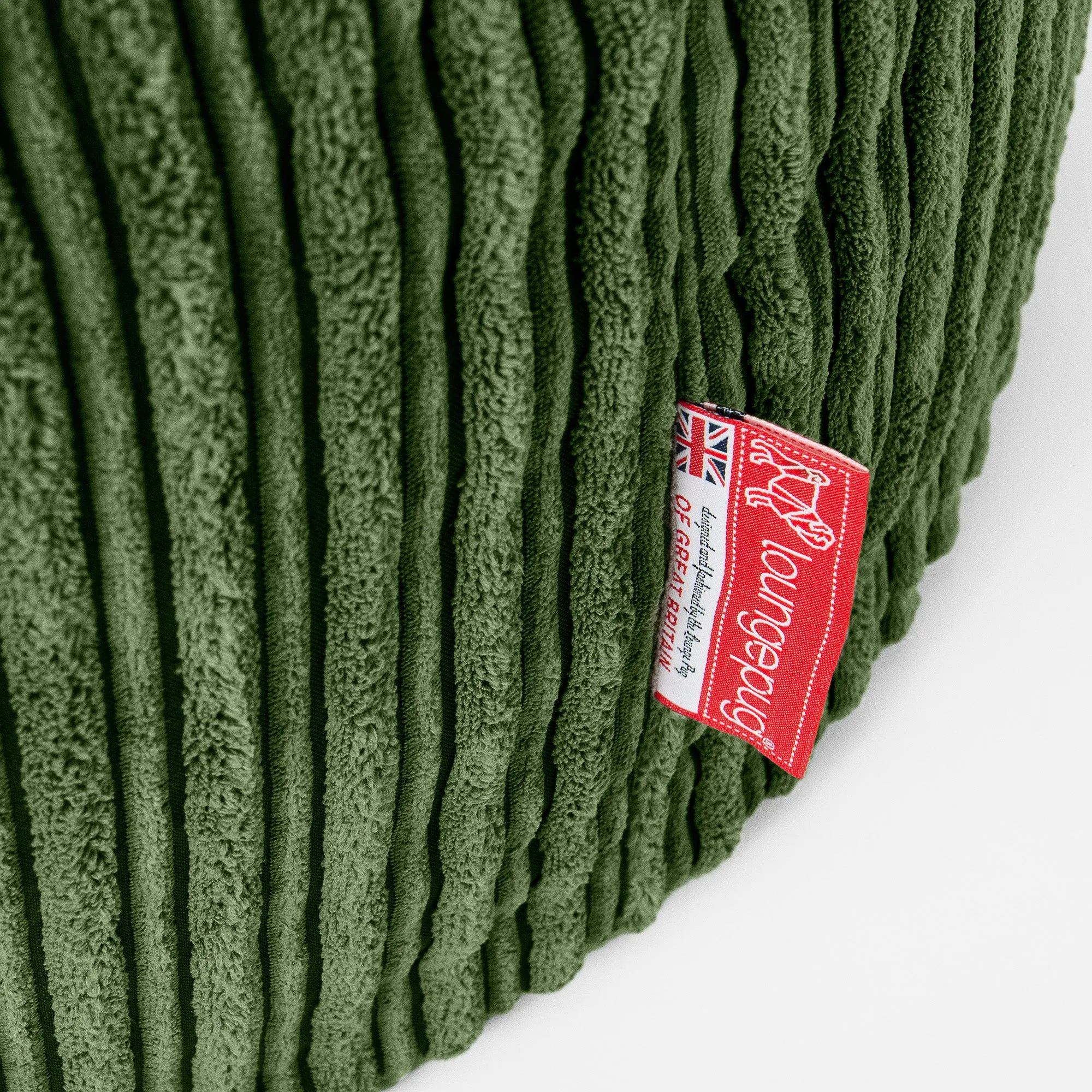 Josephine Bean Bag Armchair - Cord Forest Green