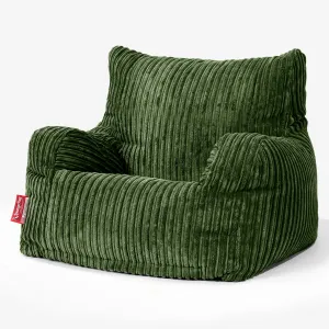 Josephine Bean Bag Armchair - Cord Forest Green