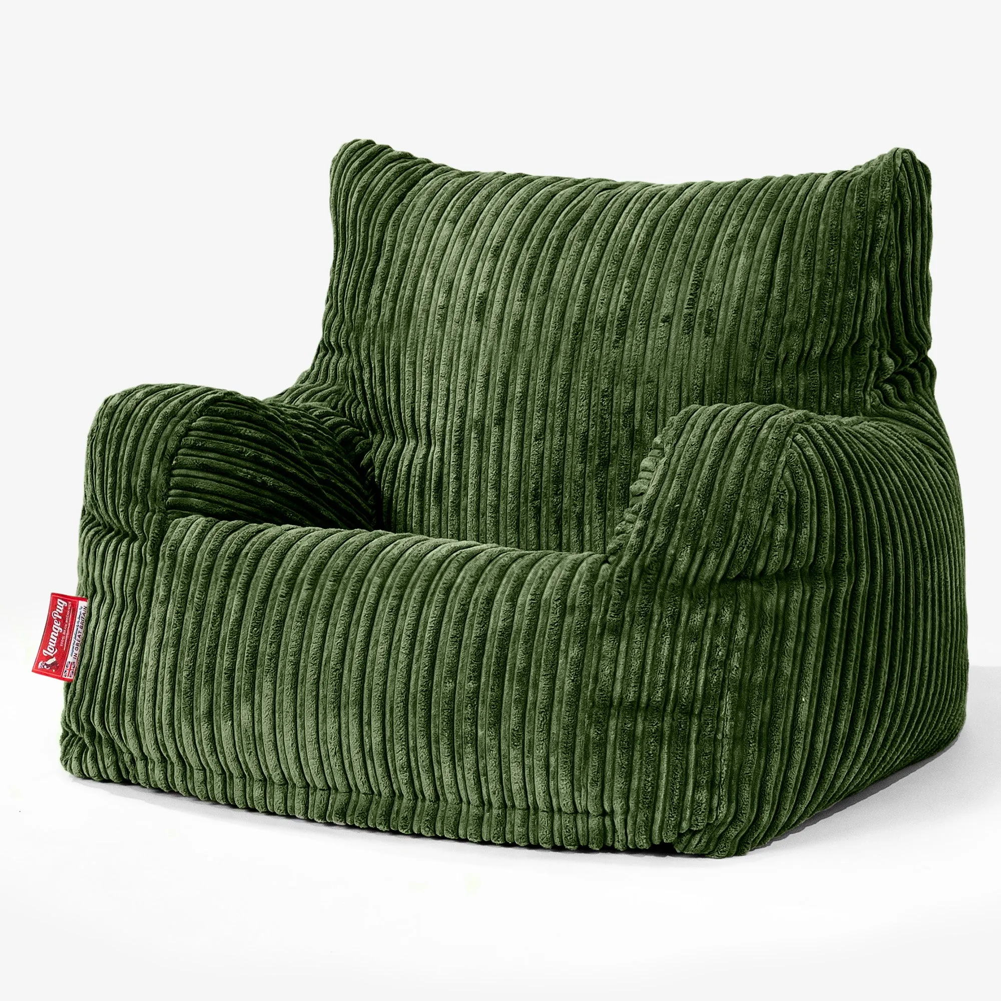 Josephine Bean Bag Armchair - Cord Forest Green
