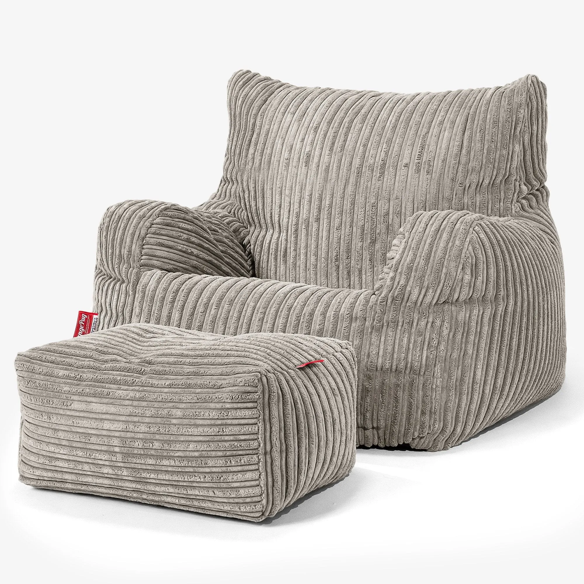 Josephine Bean Bag Armchair - Cord Mink