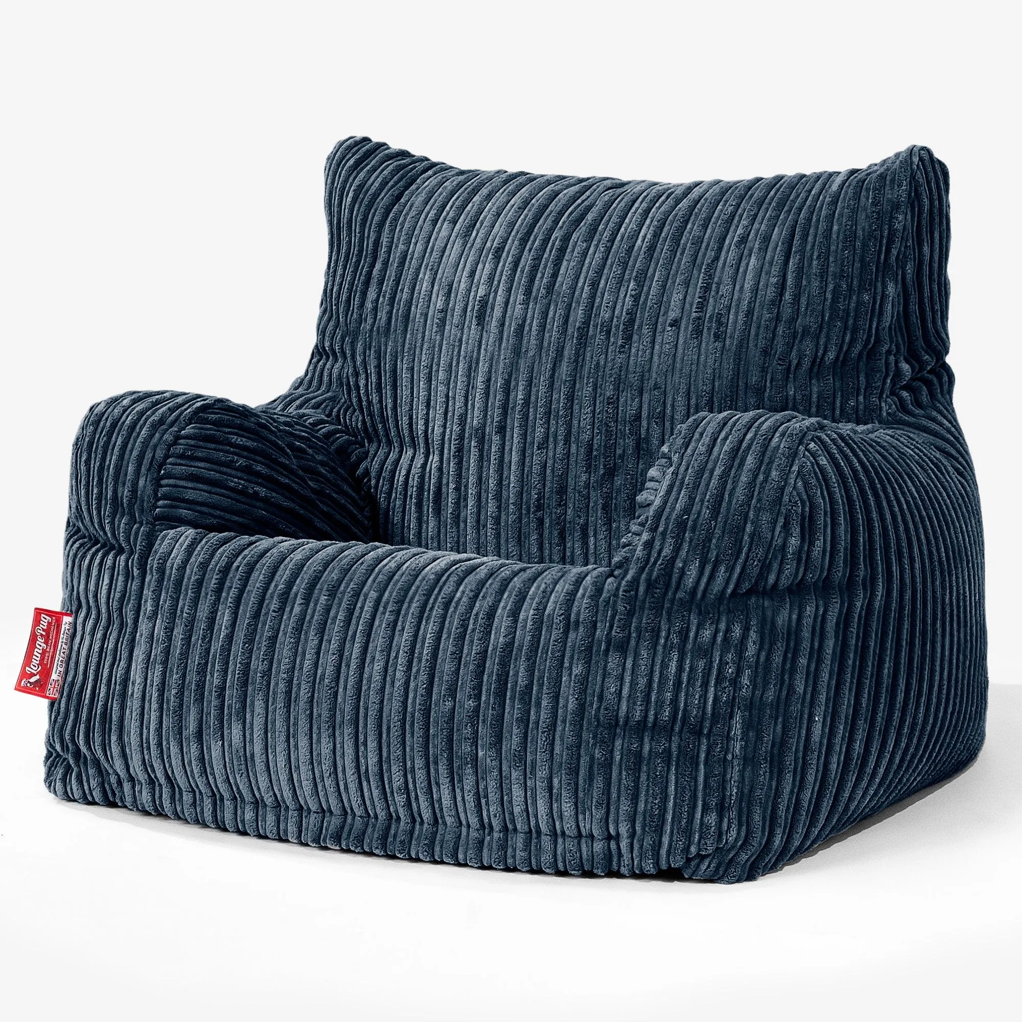 Josephine Bean Bag Armchair - Cord Navy Blue