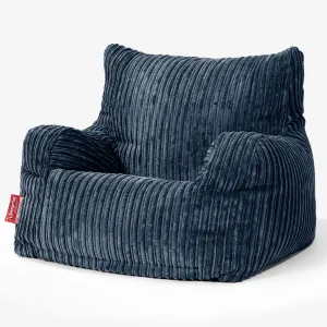 Josephine Bean Bag Armchair - Cord Navy Blue