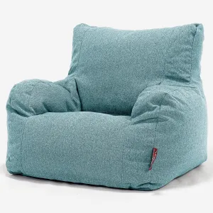 Josephine Bean Bag Armchair - Interalli Wool Aqua
