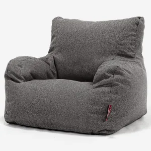 Josephine Bean Bag Armchair - Interalli Wool Grey
