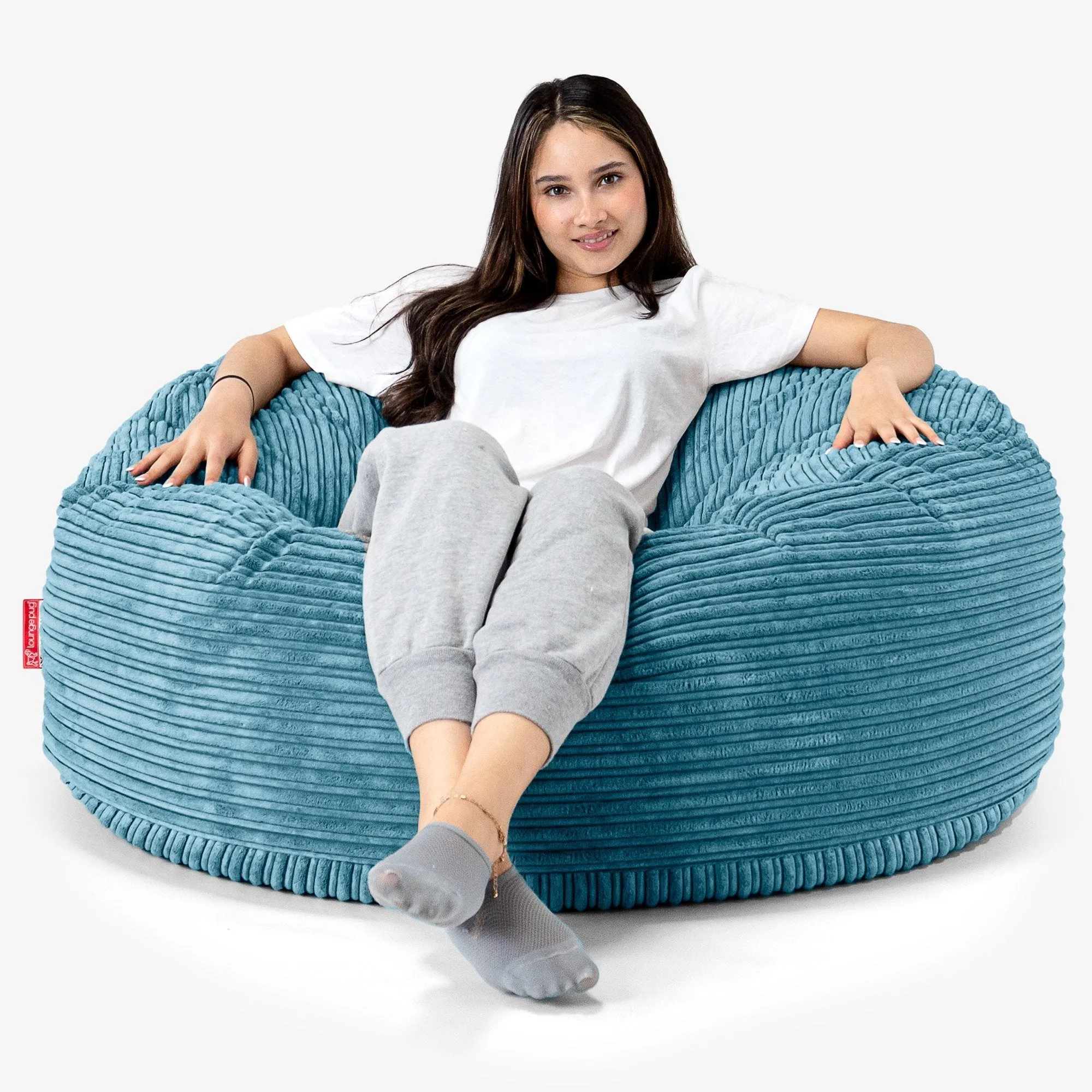 Mammoth Bean Bag Sofa - Cord Aegean Blue