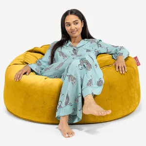 Mammoth Bean Bag Sofa - Velvet Mustard