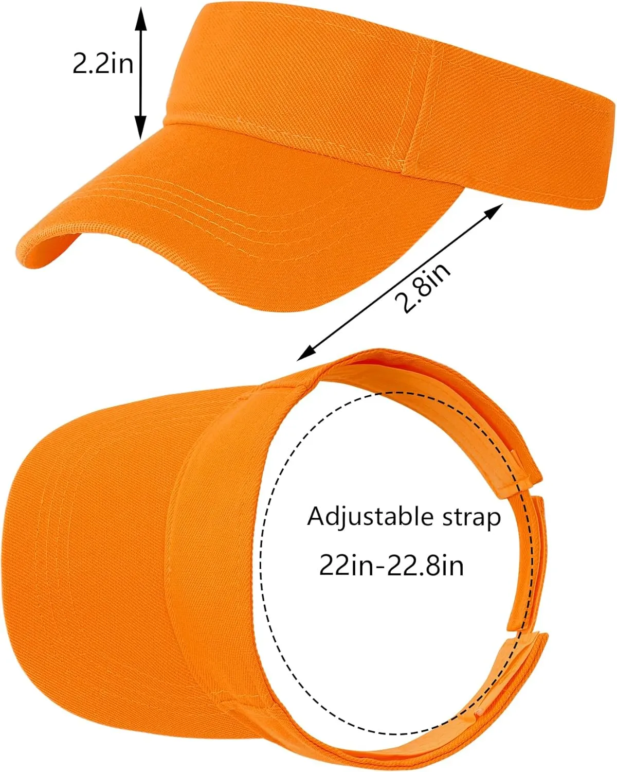 Marrywindix 5 Pieces Sport Wear Athletic Visor Sun Sports Visor Hat Visor Adjustable Cap for Women and Men (One Size)