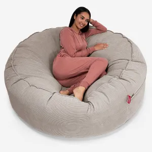 Mega Mammoth Bean Bag Sofa - Pinstripe Mink
