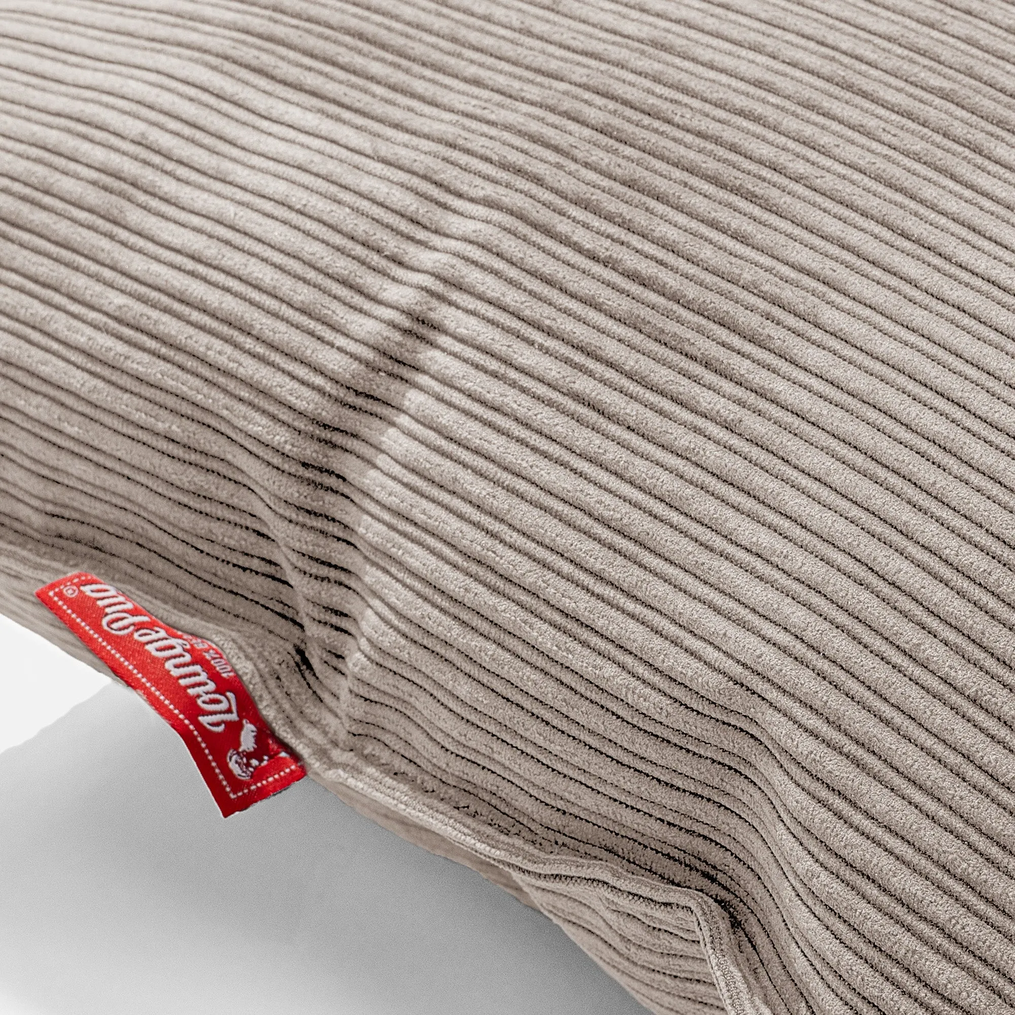 Mega Mammoth Bean Bag Sofa - Pinstripe Mink