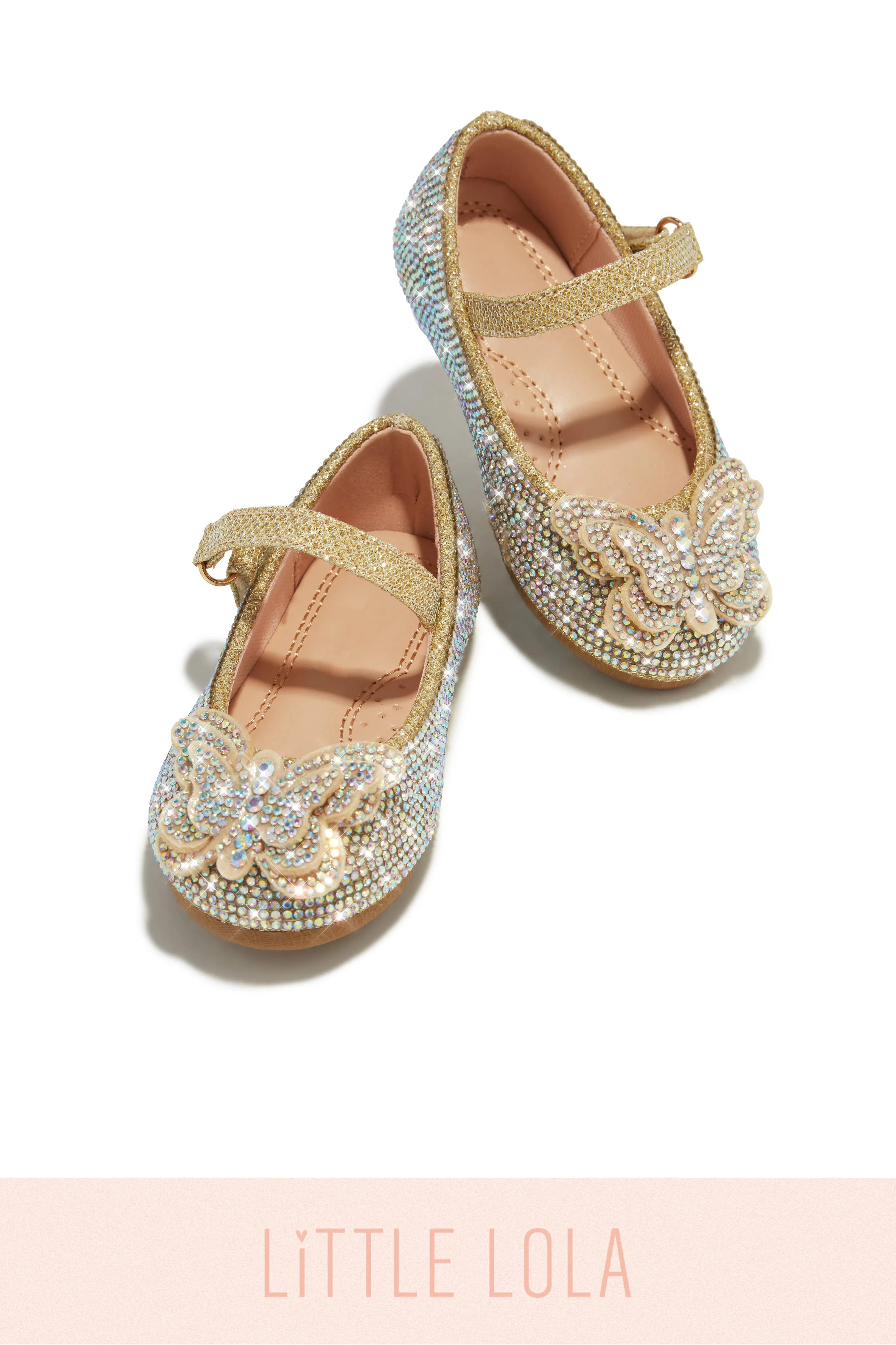 Mini Sweet Fantasy Embellished Flats - Pink