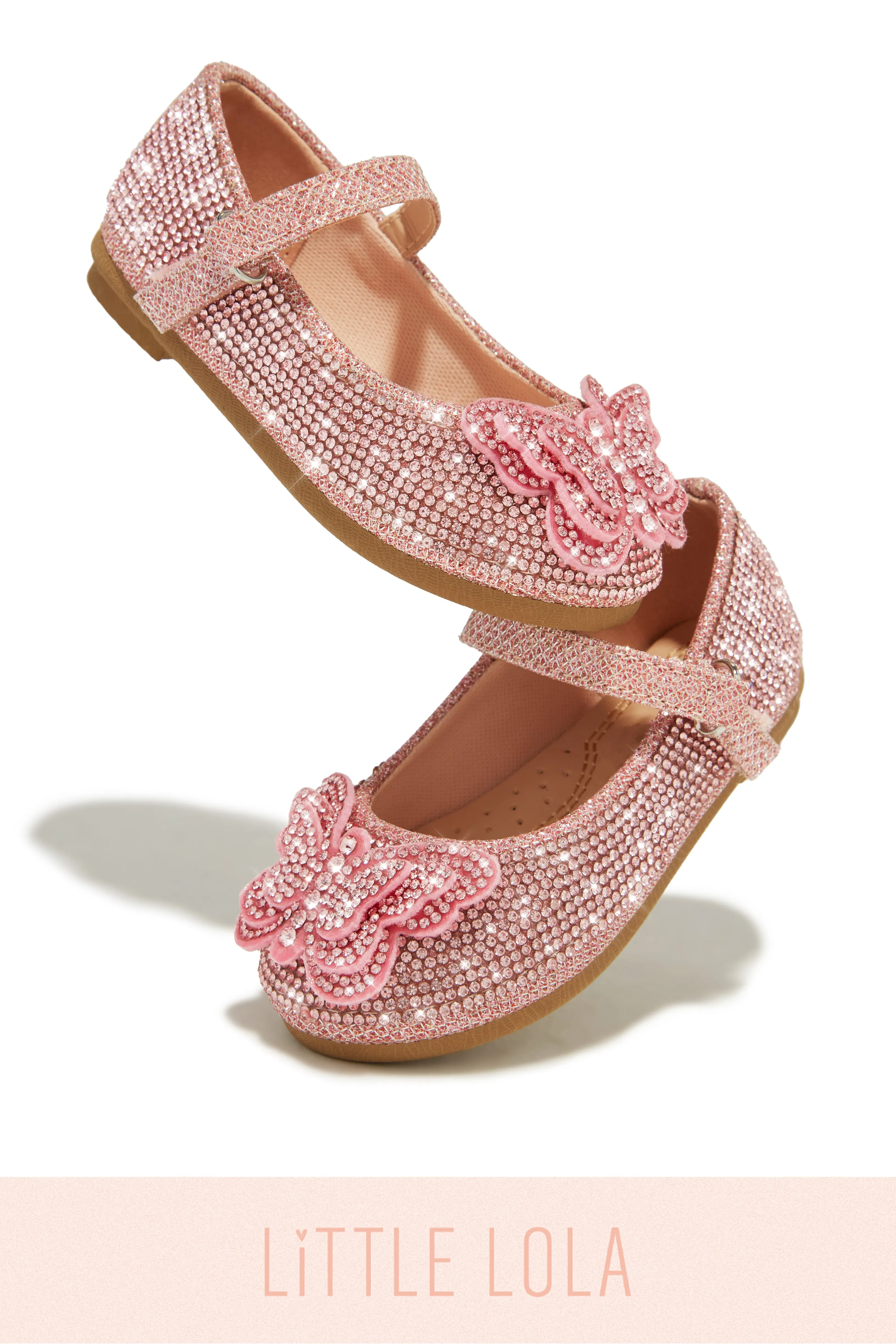 Mini Sweet Fantasy Embellished Flats - Pink