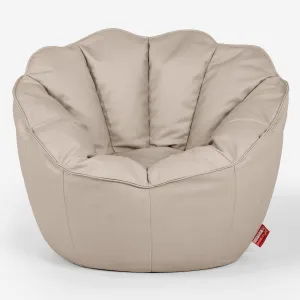 Natalia Sacco Bean Bag Chair - Vegan Leather Ivory