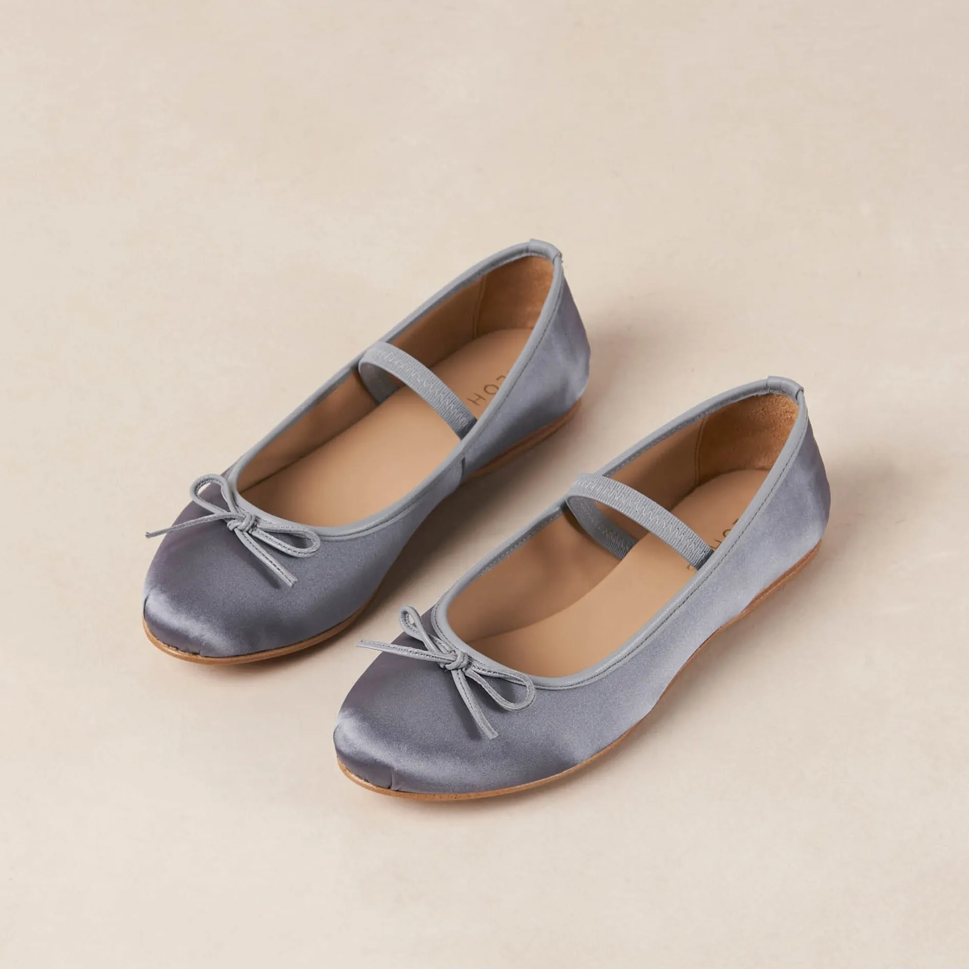 Odette Stone Ballet Flats Grey