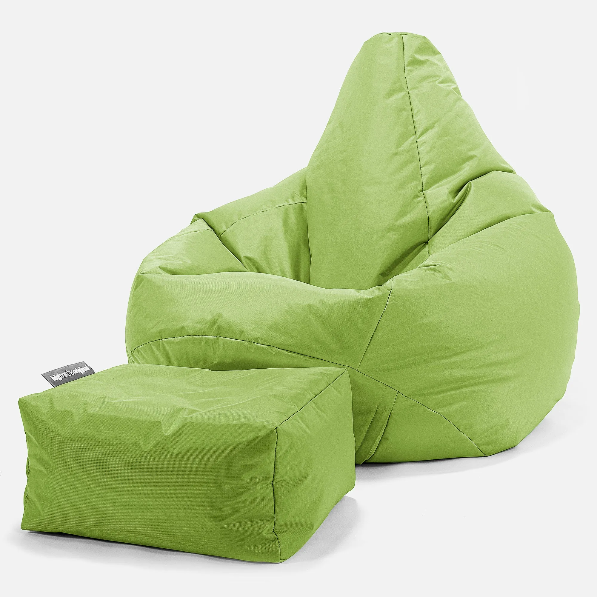 Outdoor Highback Bean Bag Chair - SmartCanvas™ Lime Green