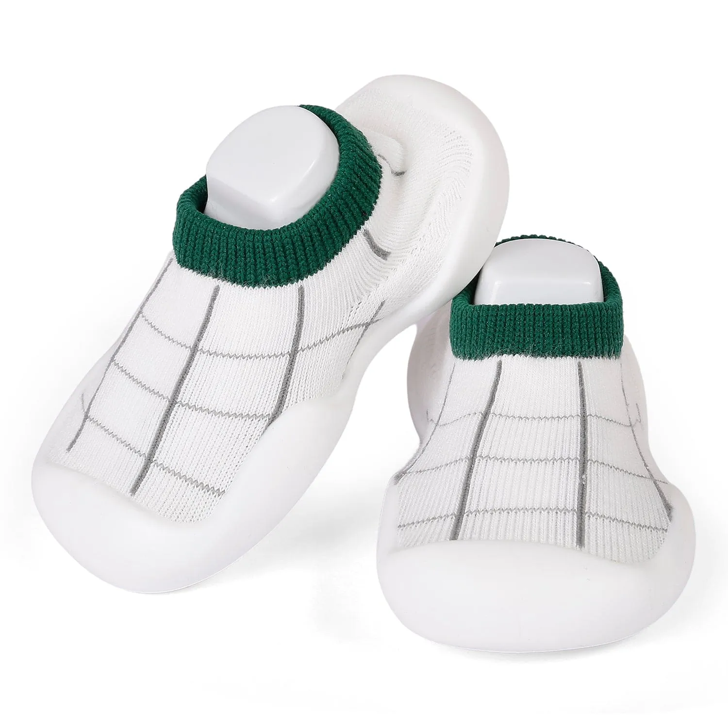 Slip-On Shoes Checked Green
