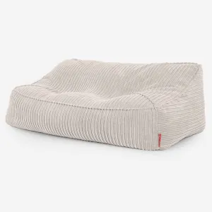 Sloucher Bean Bag Sofa - Cord Ivory