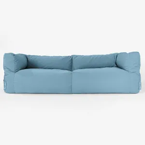 SoleiStorm™ Ultra 2000 h  3 Seater Sofa Outdoor Bean Bag - Olefin Baby Blue