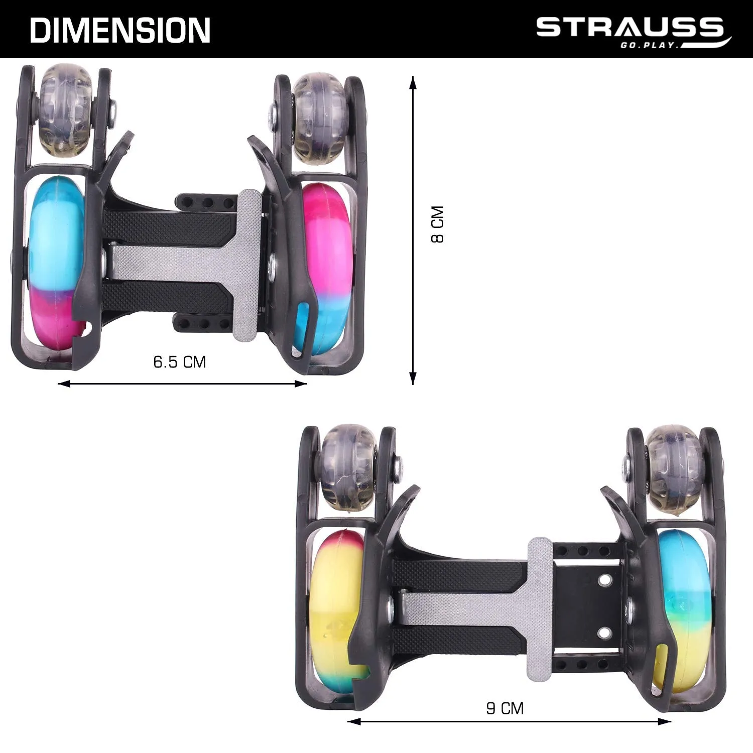 Strauss Flashing Street Roller (4 Wheels)