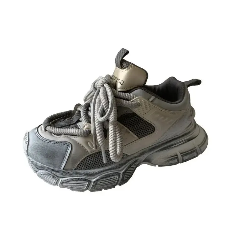 TAVIMART  -  Dad Shoes Women's Spring and Autumn New Women's Shoes All-match Thick-soled Sneakers Fashion Casual Shoes