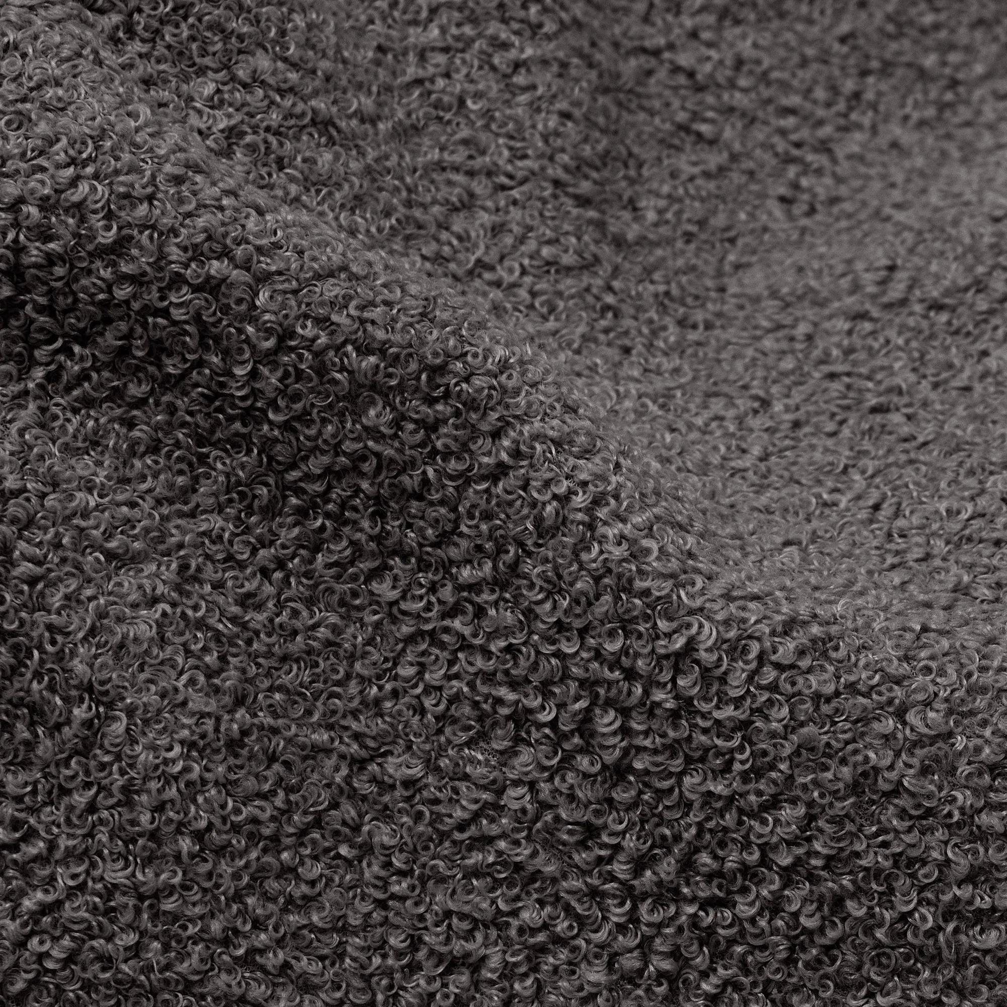 The 2 Seater Albert Sofa Bean Bag - Boucle Graphite Grey