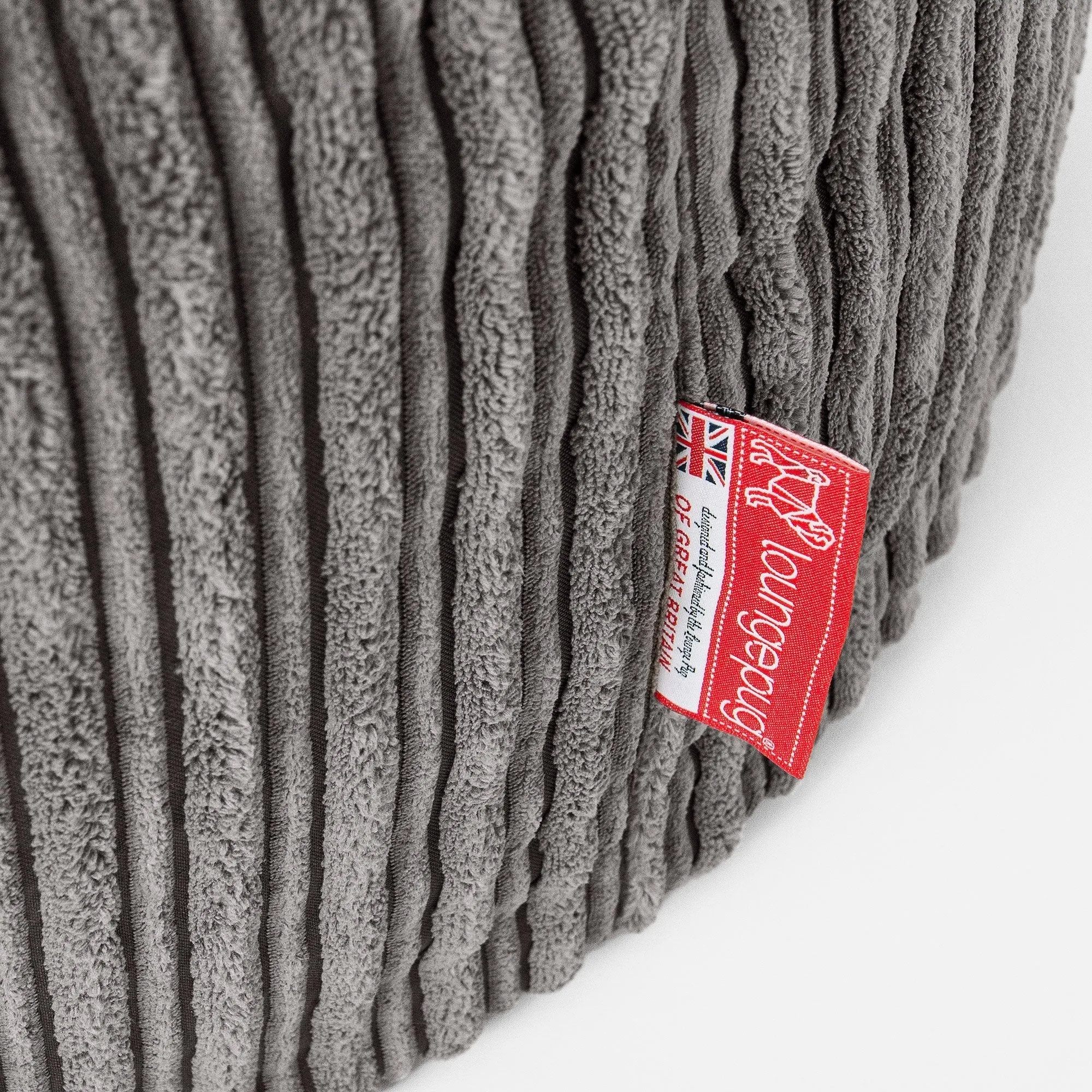 The Bean Bag Bed - Cord Graphite Grey