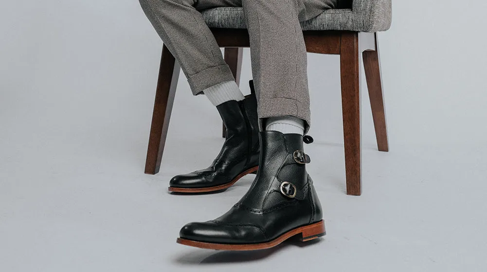 The Dustin Boot in Black  (Last Chance, Final Sale)