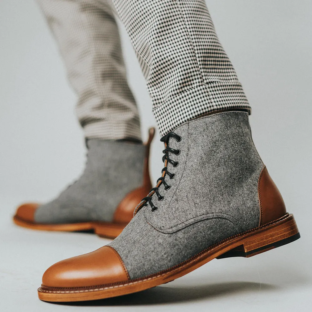 The Jack Boot in Grey/Brown