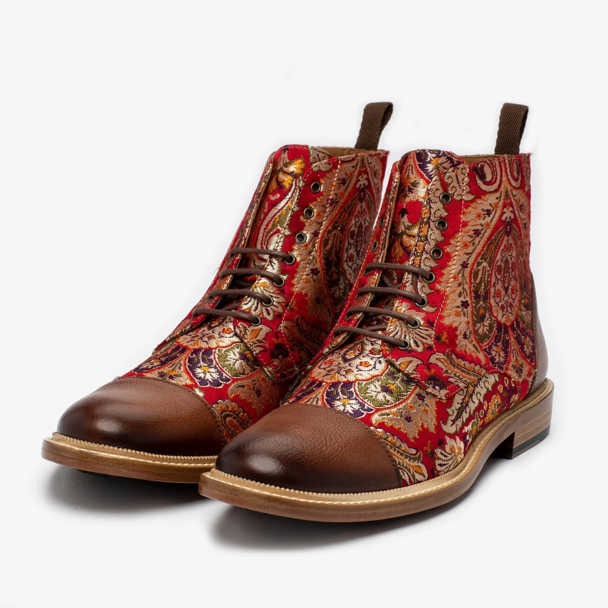 The Jack Boot in Red Paisley