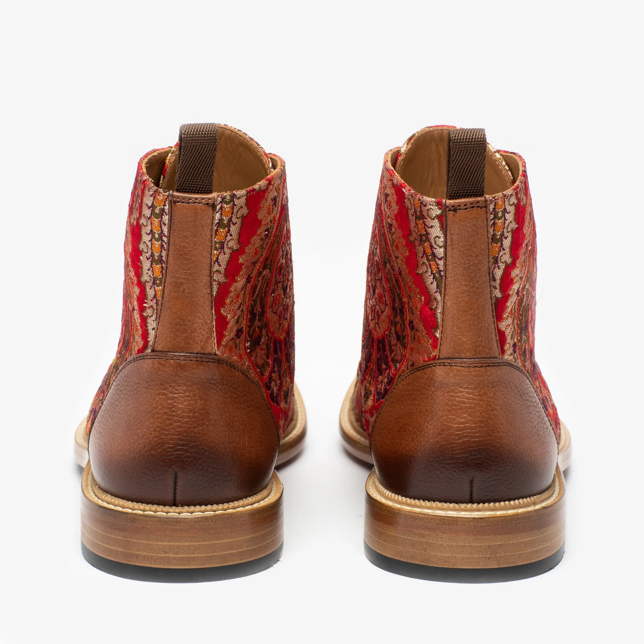 The Jack Boot in Red Paisley