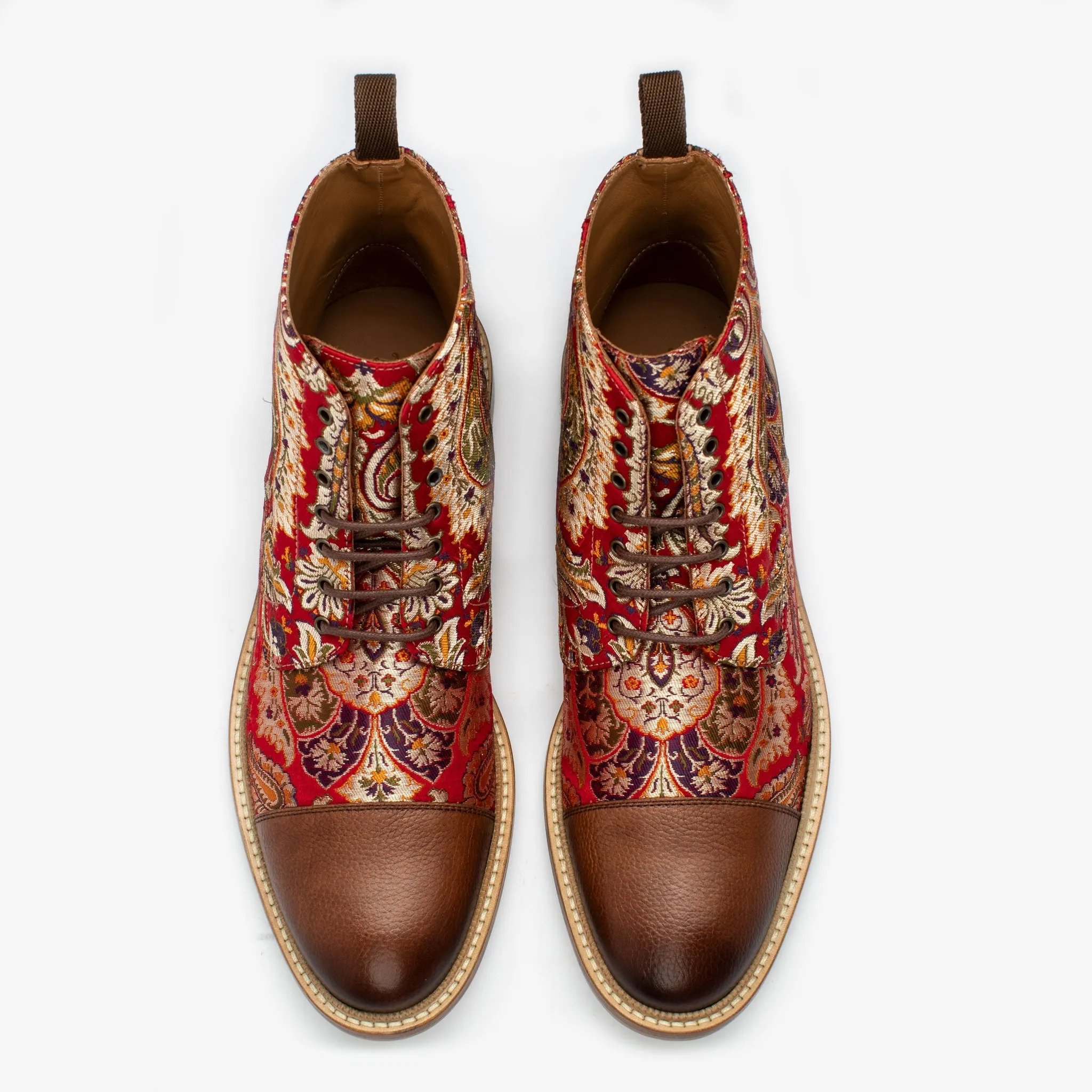 The Jack Boot in Red Paisley