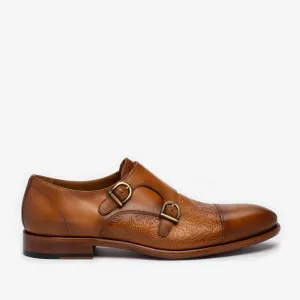 The Lucca Monk Shoe in Honey Floral