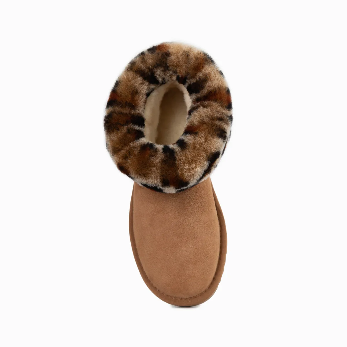 Ugg Classic Fluff Mini Boots (Leopard Print)(Water Resistant)