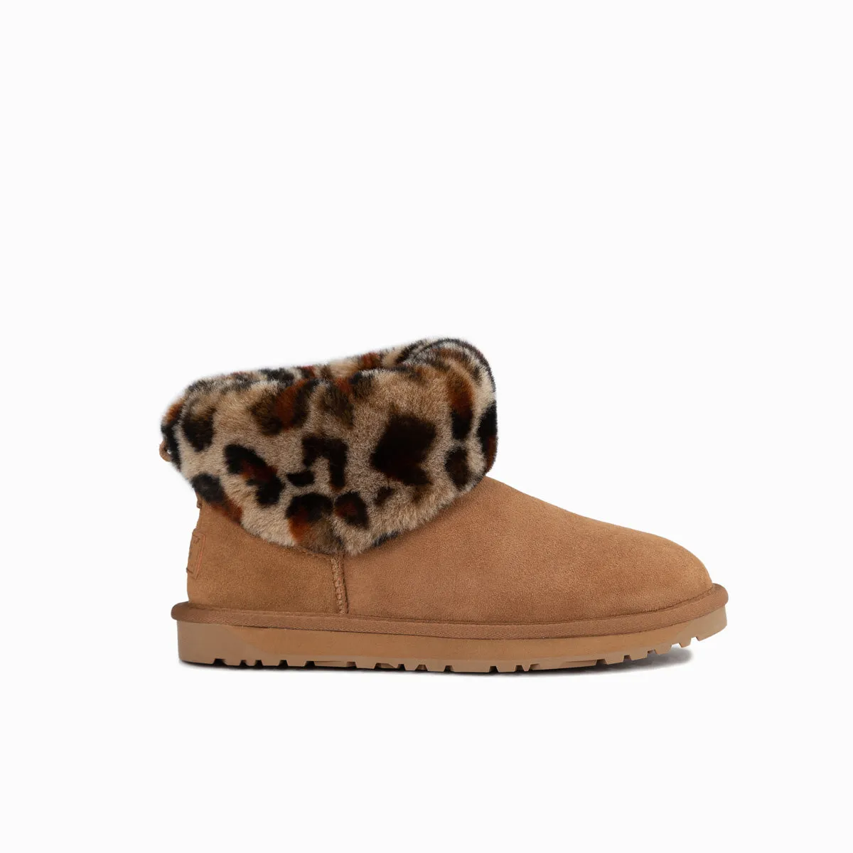 Ugg Classic Fluff Mini Boots (Leopard Print)(Water Resistant)