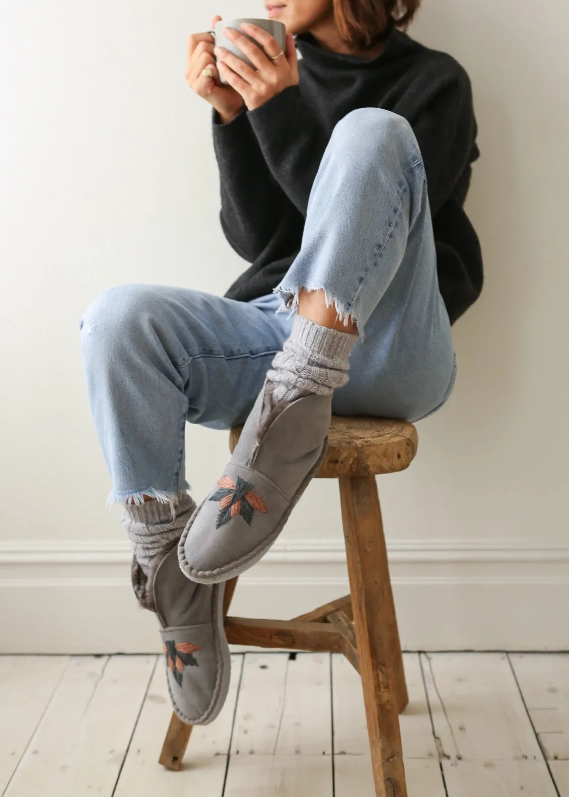 Women's Slipper Boot – Smoke